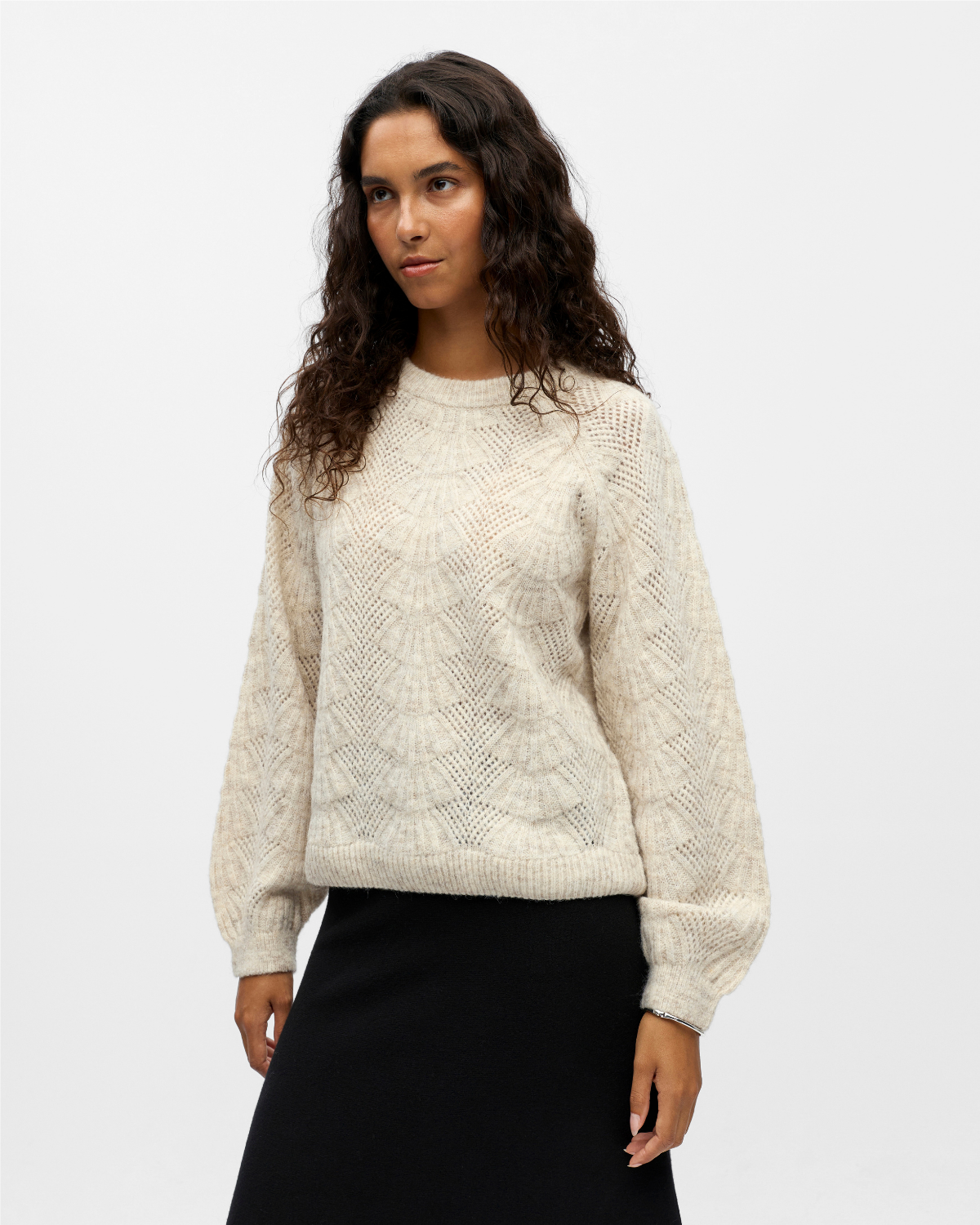 OBJFlora Strikket Pullover